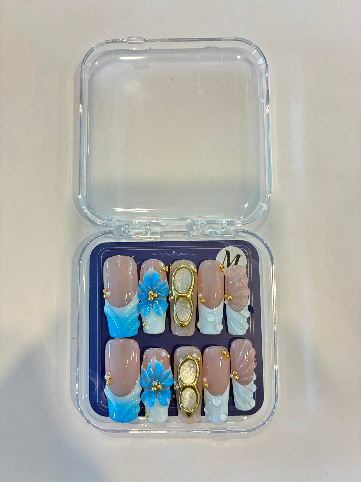 Blue Floral Cloral