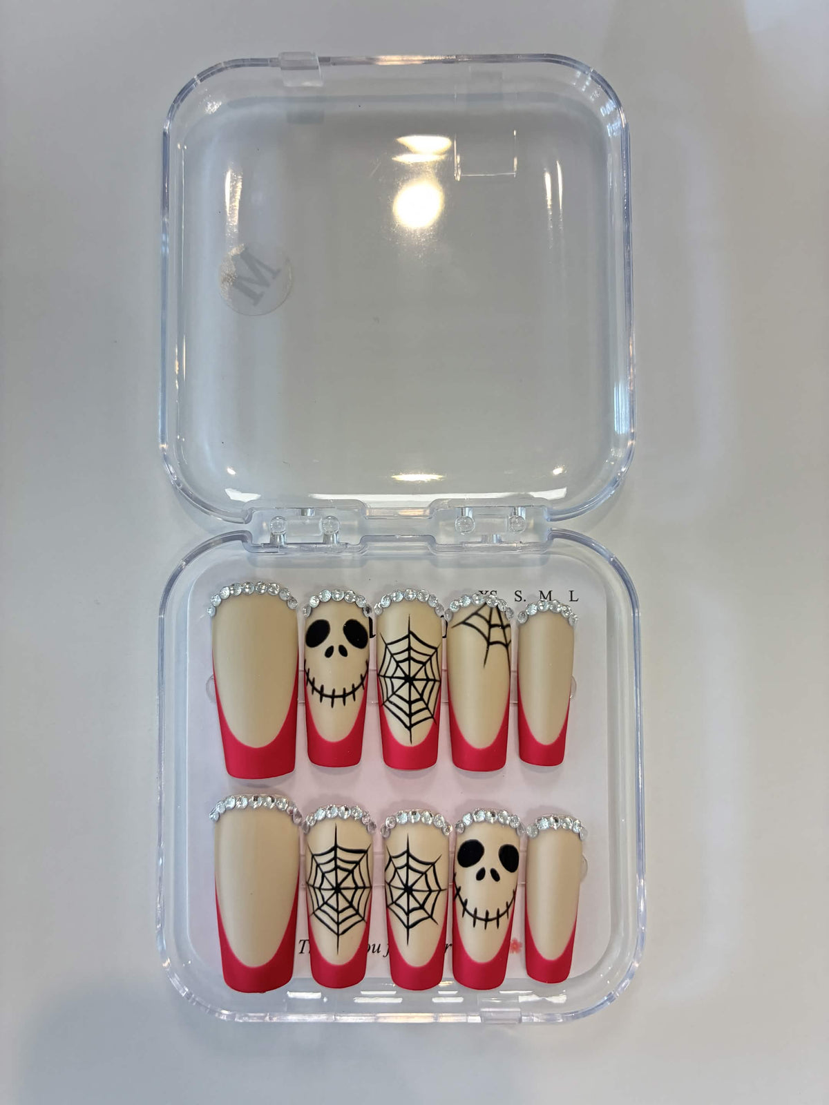Hot Pink Web Skull